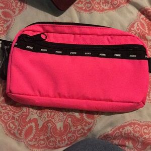 Pink school bag pouch makeup